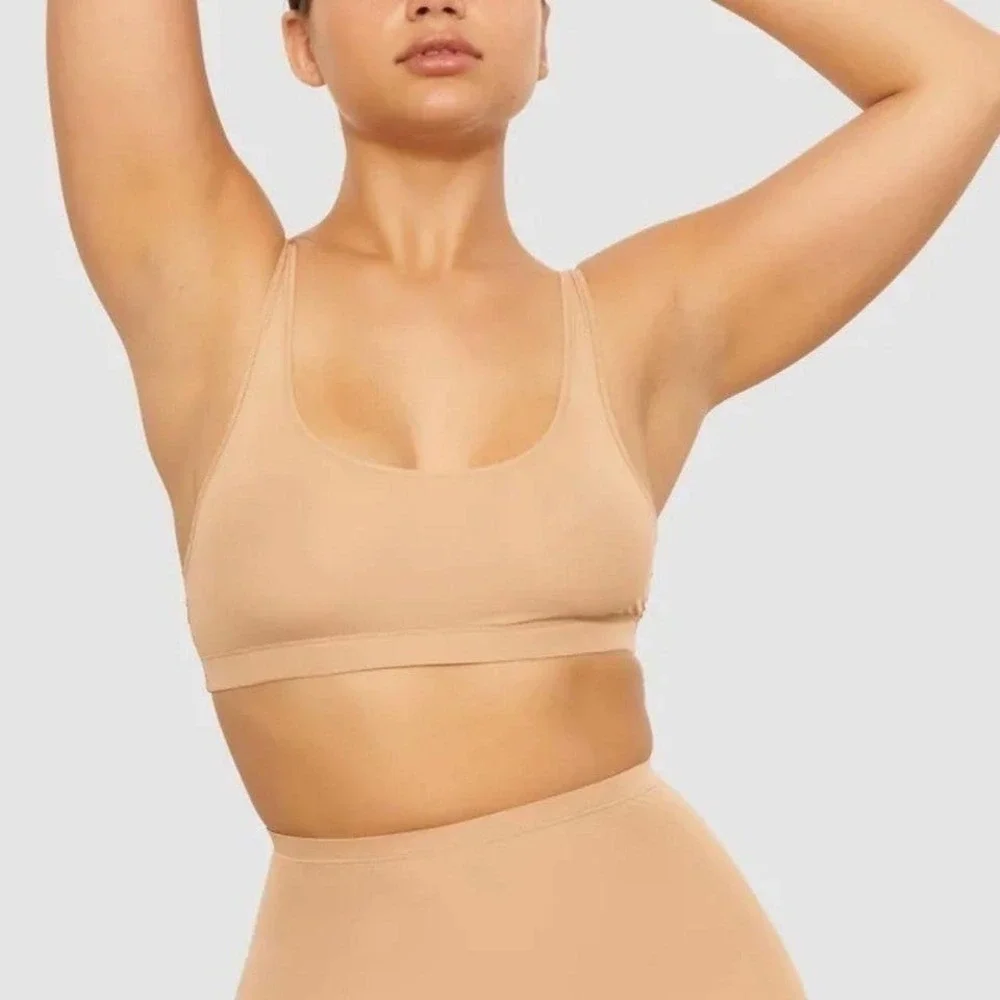 SKIMS‎ Jelly Sheer Scoop Neck Bralette Clay Small